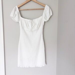 SABO SKIRT White cap sleeve Off-Shoulder Dress sz. S
